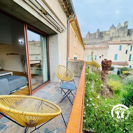 Loft Cocon Climatise - Imprenable Vue Sur Le Chateau Comtal カルカソンヌ